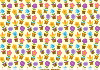 Flower Buckets Vector Pattern - vector gratuit #417239